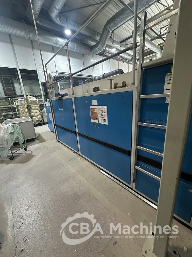 Used 2004 Jensen Ironing Line 4 lanes 2x1200x3300mm STEAM