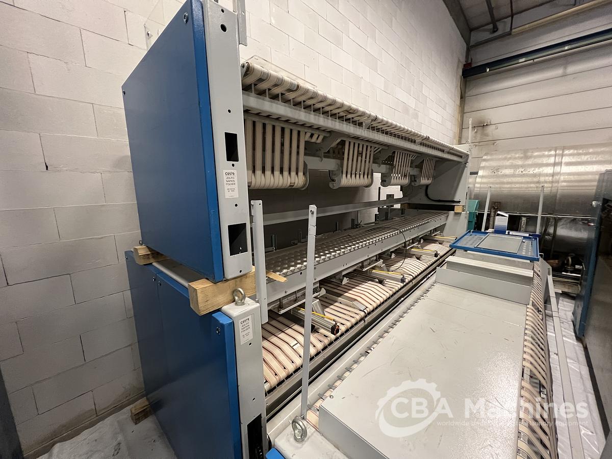 Used 2005 Jensen / Lapauw Ironing Line 2x1200x4000mm Steam for Small Pieces