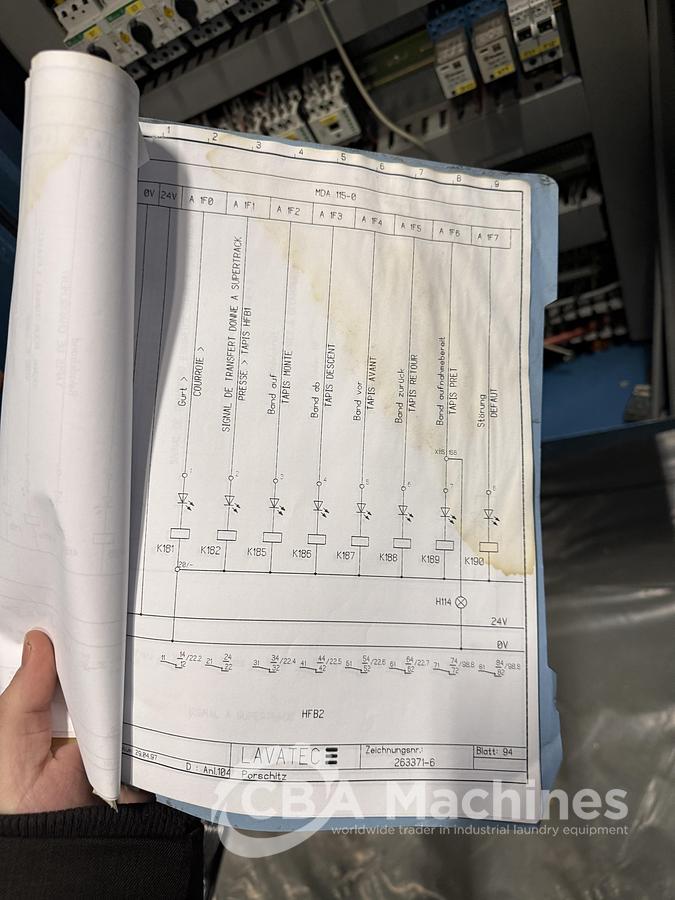 Used 2000 Dryer Lavatec TT735 G 75kg (448)