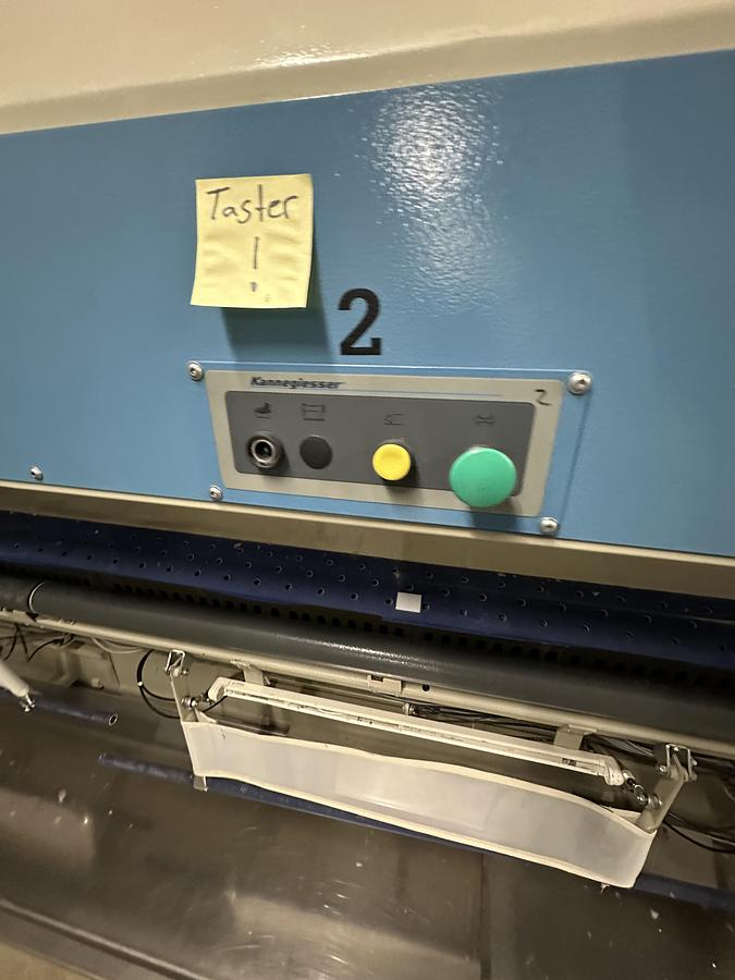 Used 2011 / 2005 Kannegiesser Ironing Line GAS 1x2000x3500mm: EMD - HPMG- RFM