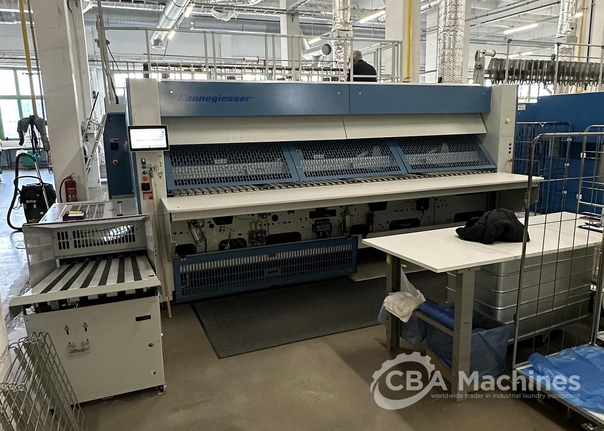 Used 2020 Ironing Line Kannegiesser 2 roll 1200x3500mm GAS - EMQ Synchro + HPM-II GAS + SFM.II 1-2-4 lanes