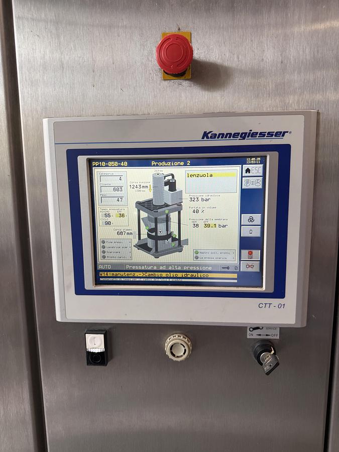 Used 2007 Kannegiesser Press PP 10-50-40 AT-LI