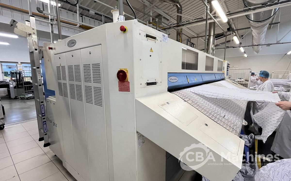 Used 2011 Electrolux Ironing Line C-Flex GAS 1x1200x3300 with Jensen Classic 3300mm 1-2 lanes