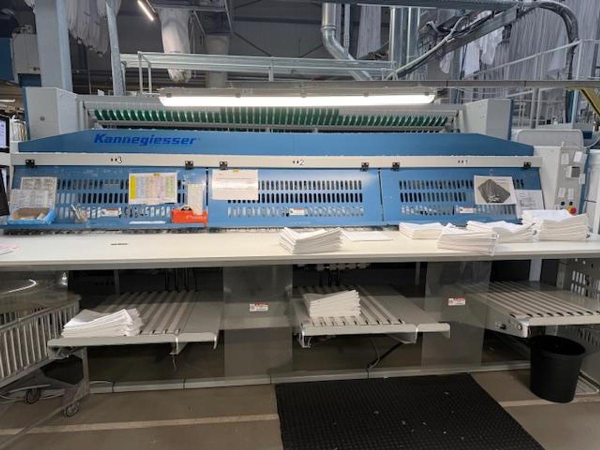 Used 2020 Kannegiesser SKF 3500mm 3 lanes Small Piece Folder-Stacker