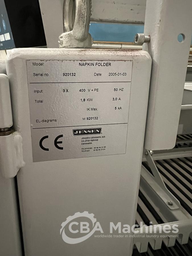 Used 2005 Folder Jensen Napkin Bottom Up 4000mm ( 579 )