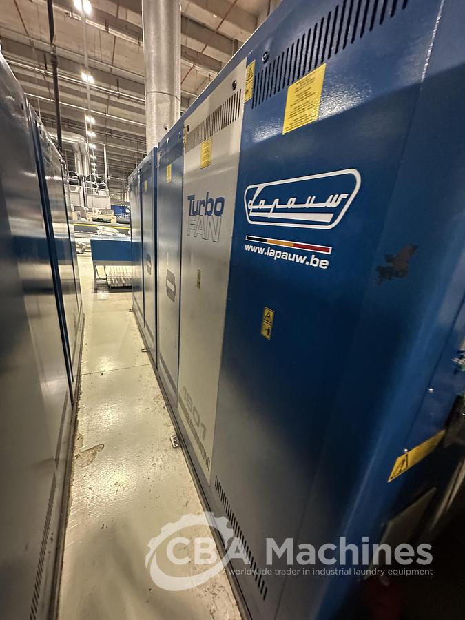 Used 2012 Ironing Line Gas Jensen/Lapauw Jenfeed Logic Plus + 2C1/1601/33G + Jenfold Classic (1076-1077-1078)