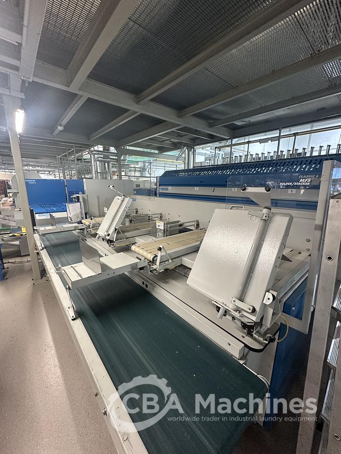 Used 2004 Jensen Ironing Line 4 lanes 2x1200x3300mm STEAM