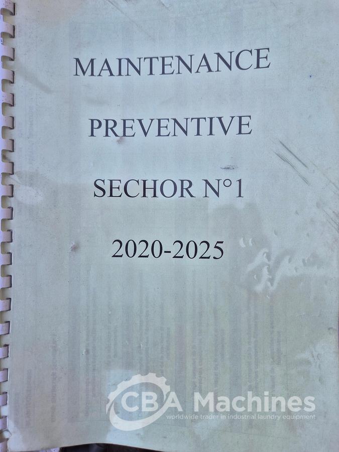 Used 1999 Dryer Lavatec TT733 D Steam 50kg with legs 175cm (854)