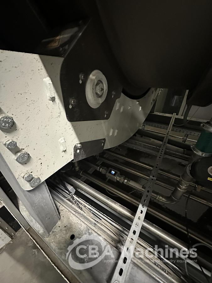 Used 2020 Kannegiesser Complete CBW Tunnel System PT 13x60 + Press PP10-60-40 + Shuttle + 3x DII-60 GAS + Step Conveyor + Lint Filter + Conveyors