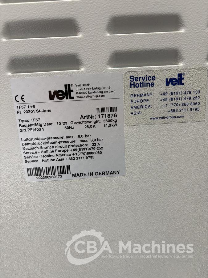 Used 2022 Tunnel Finisher Veit TF57 1+6 Steam 2800pcs/h (1036)