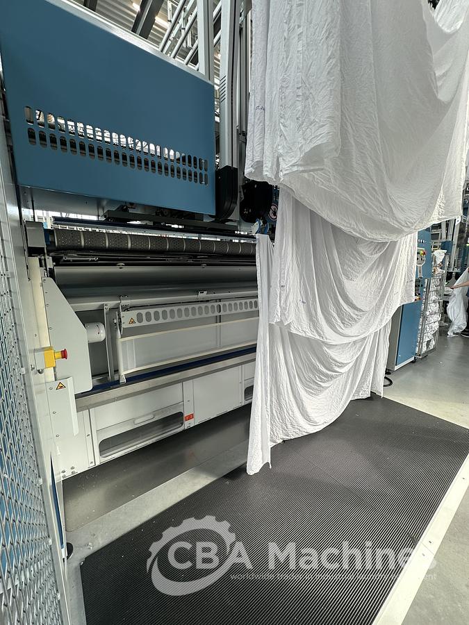 Used 2025 Kannegiesser Ironing Line Steam GZ-A 01+2 + EMA Pro 35-01+2-1/4-1/2 + HPM.II 2 roll x 1200mm x 3500mm + SFM-E 35(35)-1/2-3-KR3-R-ISP4 (1057-1058-1059-1060)