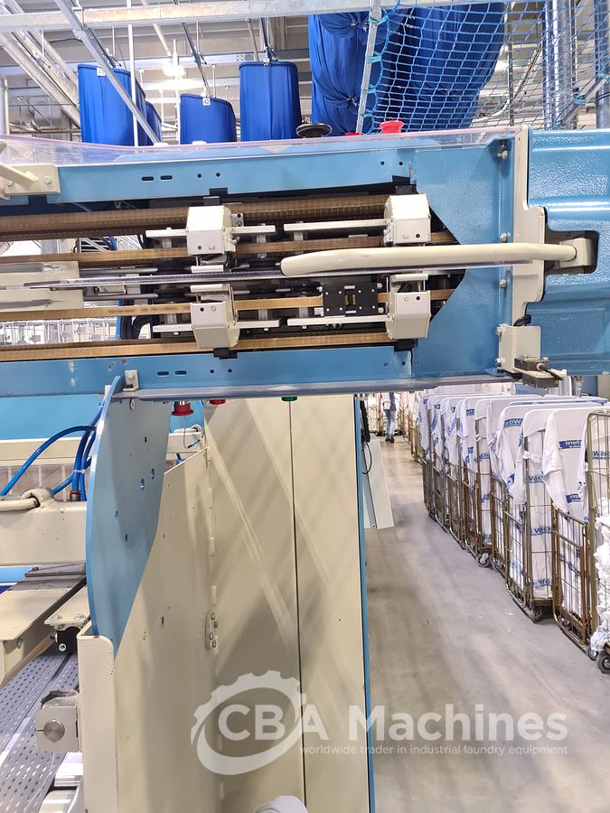 Used Ironing line Kannegiesser 2 roll 1200 x 3000mm steam year 2005/1997