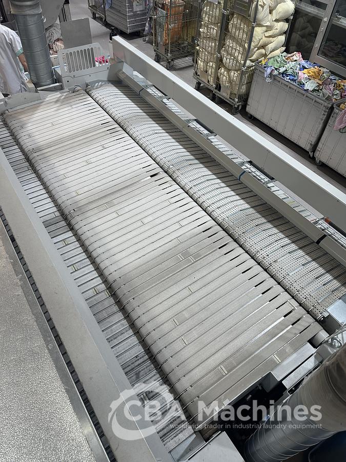 Used 2004 Jensen Ironing Line 4 lanes 2x1200x3300mm STEAM