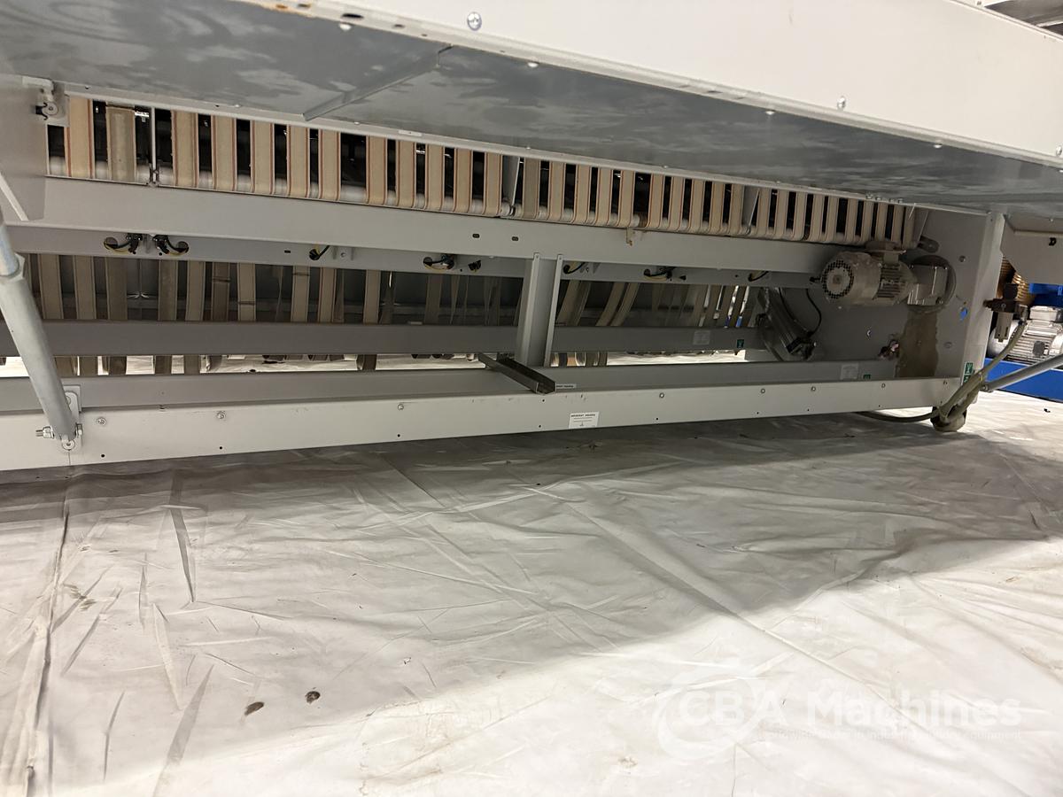 Used 2009 Ironing Line Lapauw 2x1200x3300 GAS + Jensen Classic + MFS Folder (905-906-907)