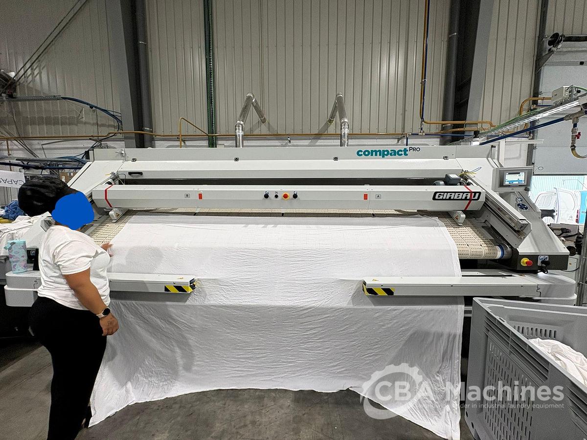 Used 2023 Ironer Girbau Compact Plus Pro 600x3300mm gas with built-in folder (987)