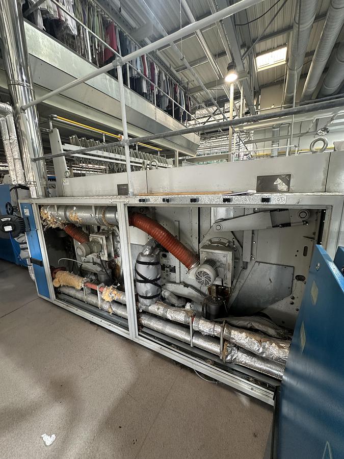 Used 2004 Jensen Ironing Line 4 lanes 2x1200x3300mm STEAM
