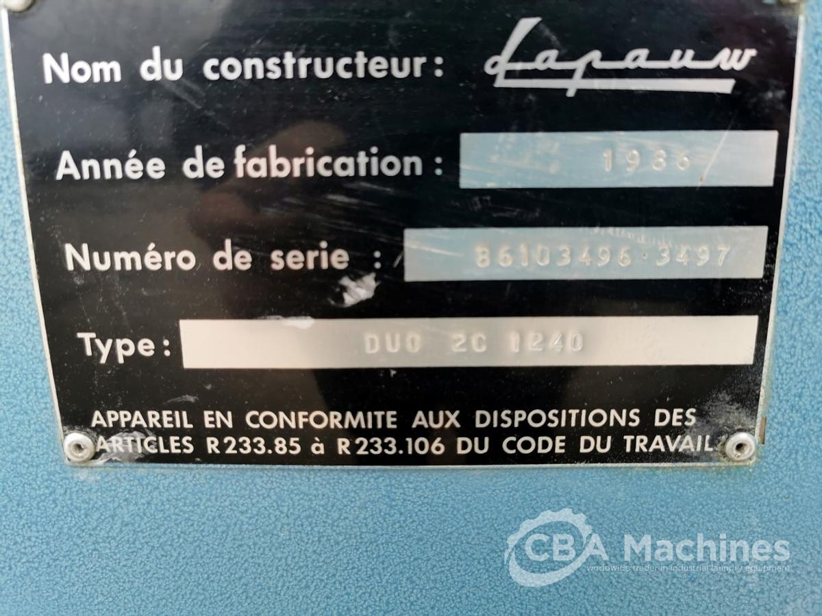 Used 1986 Ironer Lapauw 2 roll 1200 x 4000mm (552)