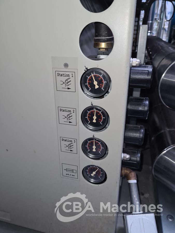 Used Ironing line Kannegiesser 2 roll 1200 x 3000mm steam year 2005/1997