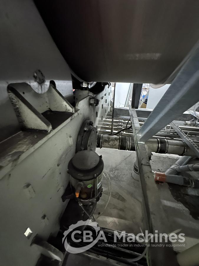 Used 2020 Kannegiesser Complete CBW Tunnel System PT 13x60 + Press PP10-60-40 + Shuttle + 3x DII-60 GAS + Step Conveyor + Lint Filter + Conveyors