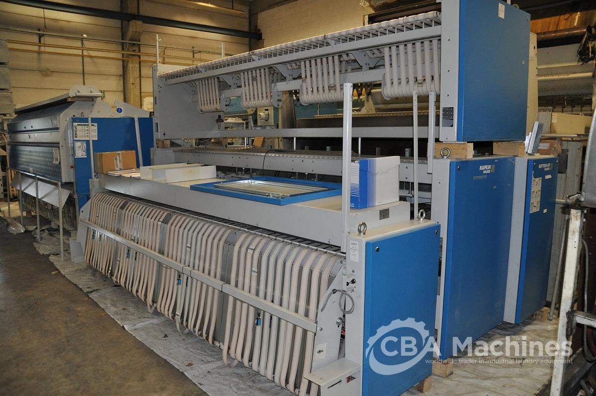 Used 2005 Jensen / Lapauw Ironing Line 2x1200x4000mm Steam for Small Pieces