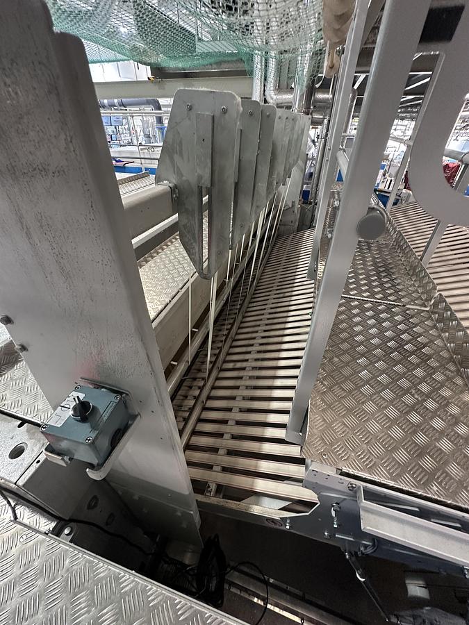 Used 2009 Ironing Line Lapauw 2x1200x3300 GAS + Jensen Classic + MFS Folder (905-906-907)