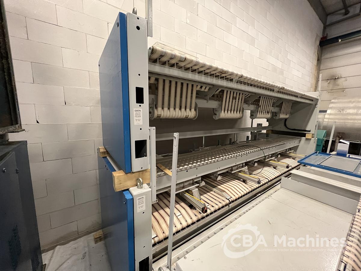 Used 2005 Jensen / Lapauw Ironing Line 2x1200x4000mm Steam for Small Pieces