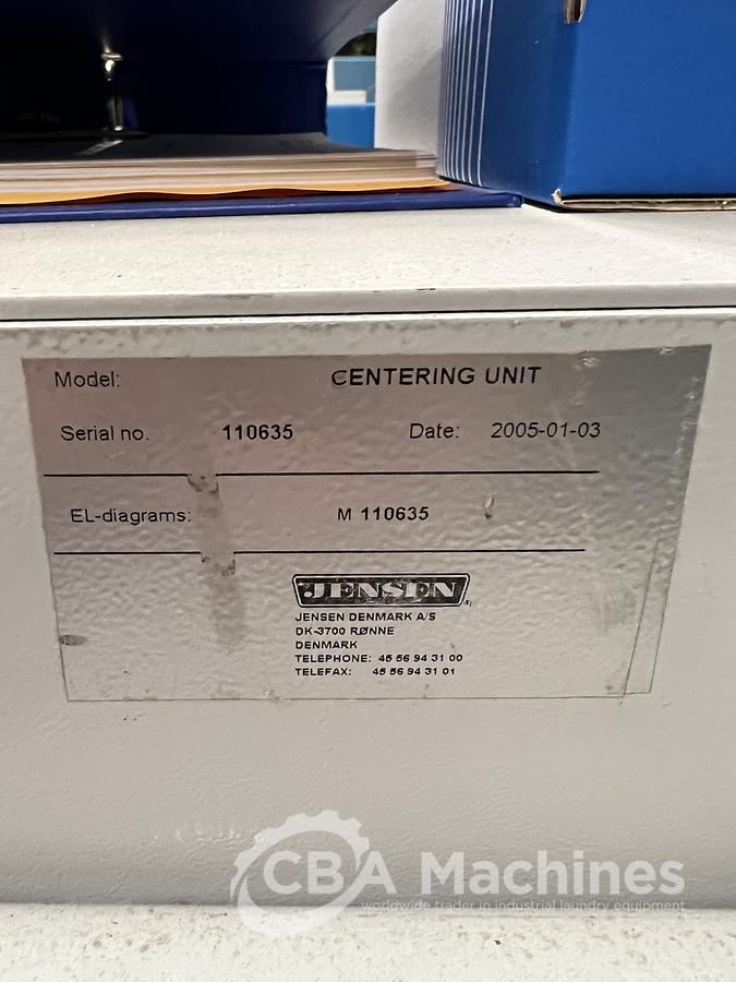 D'occasion 2005 Plieuse Jensen centering unit 4000mm ( 578 )