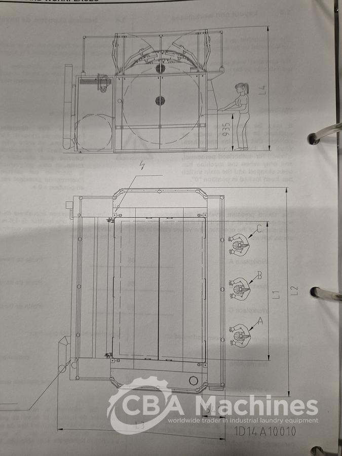 Used 2008 Jensen GAS Ironing Line 1 roll 2000x3500mm