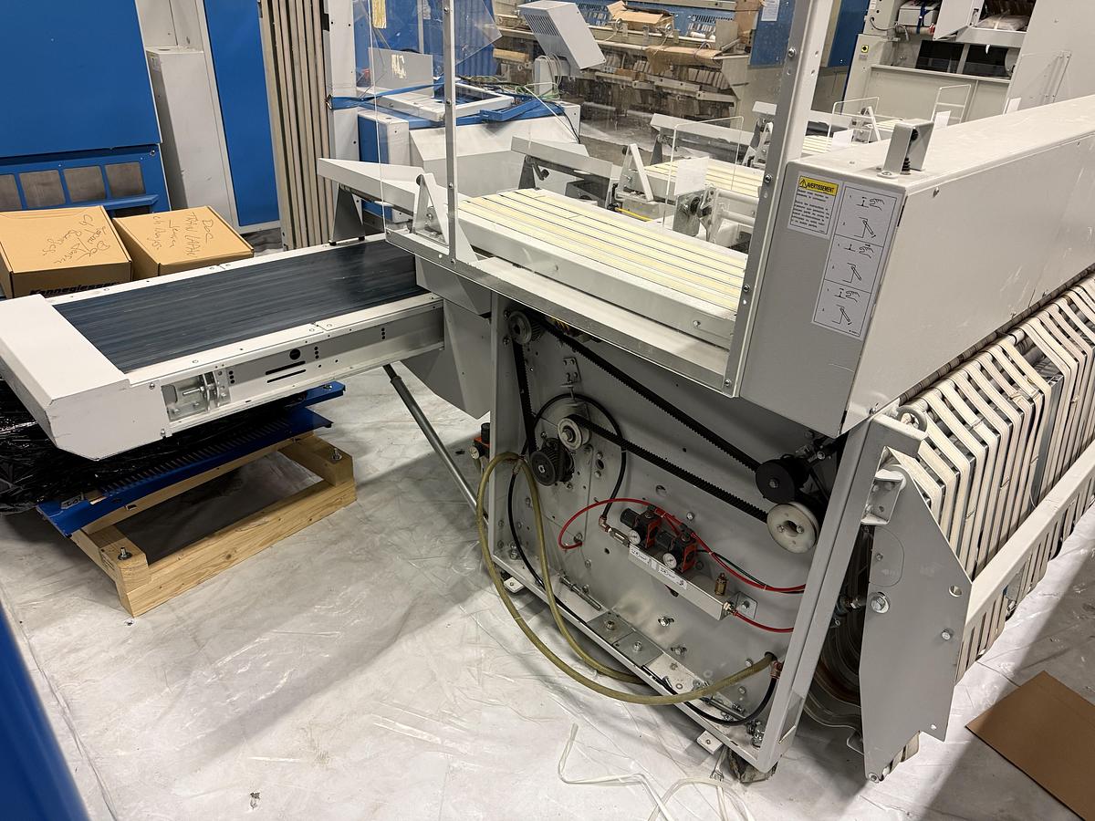 Used 2009 Ironing Line Lapauw 2x1200x3300 GAS + Jensen Classic + MFS Folder (905-906-907)