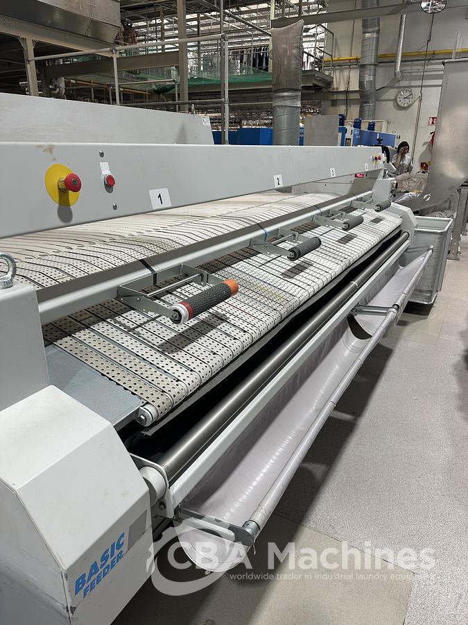 Used 2004 Jensen Ironing Line 4 lanes 2x1200x3300mm STEAM