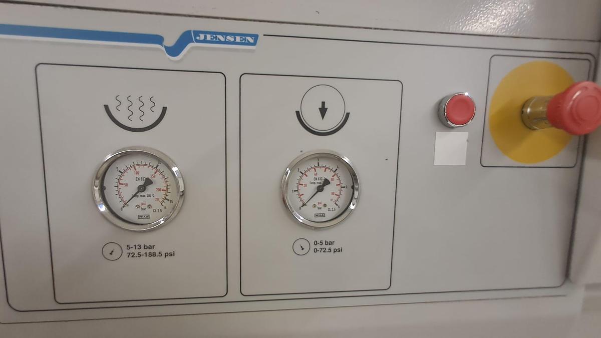 Used 2005 Jensen Express 2 roll Ø1200x3000mm steam