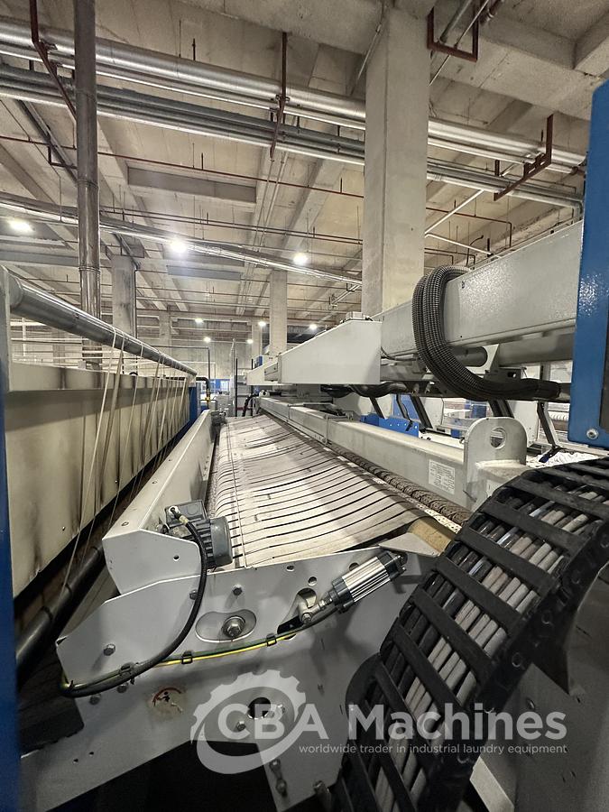 Used 2012 Ironing Line Gas Jensen/Lapauw Jenfeed Logic Plus + 2C1/1601/33G + Jenfold Classic (1076-1077-1078)