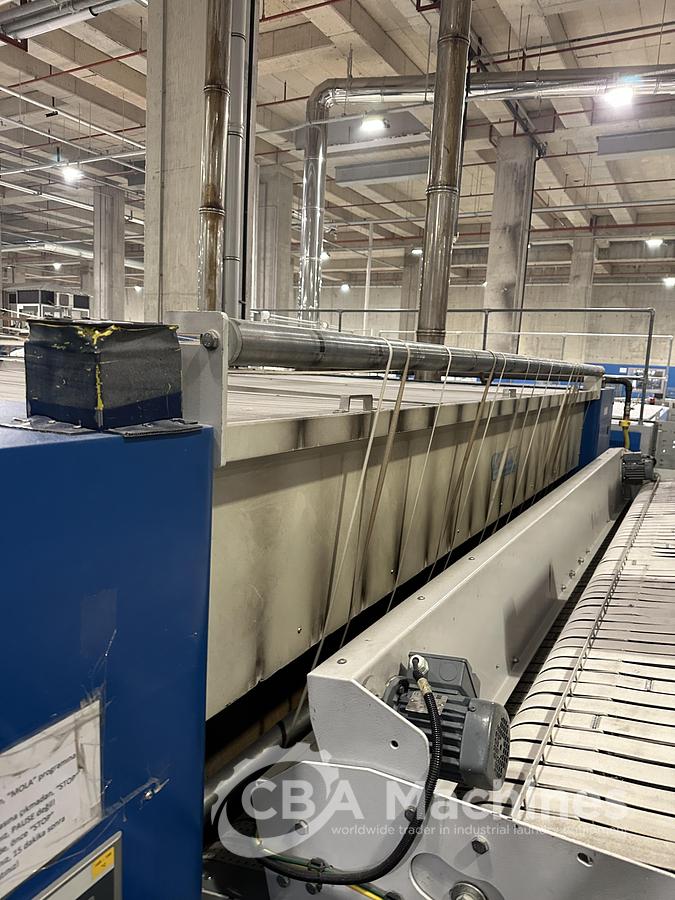 Used 2012 Ironing Line Gas Jensen/Lapauw Jenfeed Logic Plus + 2C1/1601/33G + Jenfold Classic (1076-1077-1078)