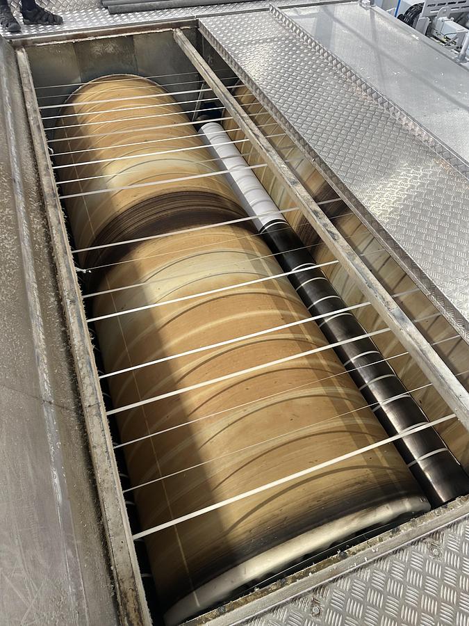 Used 2010 Jensen Ironing Line Logic Plus - Jenroll EXPG 2x1200x3500mm GAS - Classic Folder