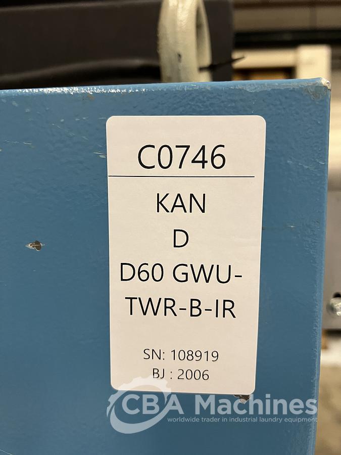 Used 2006 Dryer Kannegiesser D60 GWU-TWR-B-IR ( 746 )