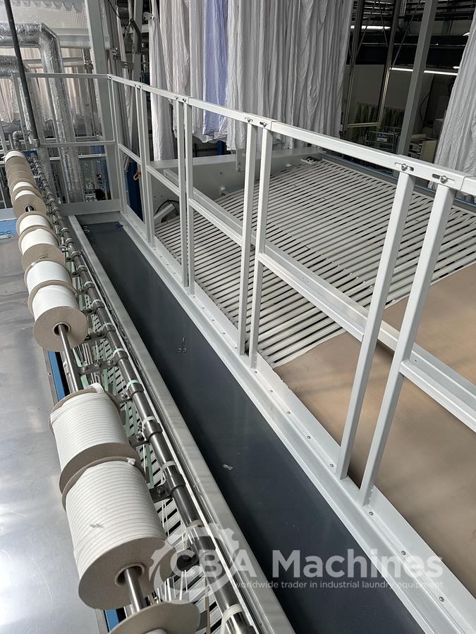 Used 2023 Kannegiesser Ironing line EMQ synchro pro 40-01+2-4/4-1/2 (1033) + HighPower HPM 3x1200x4000mm (1034) + SFM-E 40(42)-1/2-3-KR3-R-ISP4 (1035)