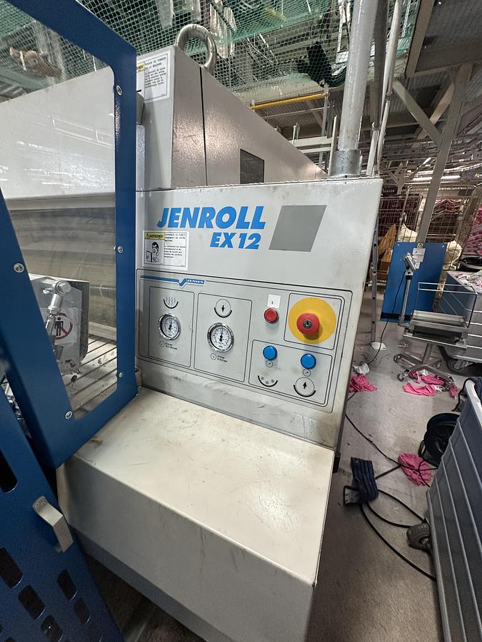 Used 2009 Ironing Line Lapauw 2x1200x3300 GAS + Jensen Classic + MFS Folder (905-906-907)