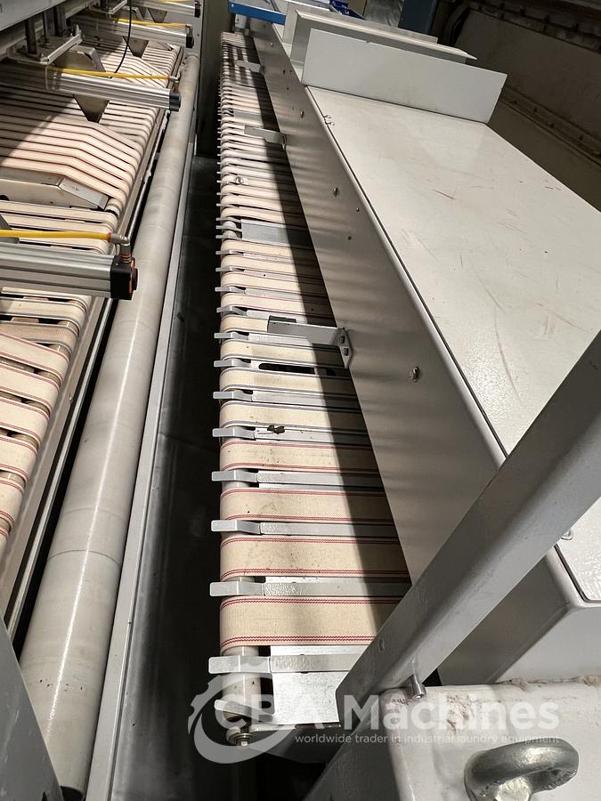 Used 2005 Jensen / Lapauw Ironing Line 2x1200x4000mm Steam for Small Pieces