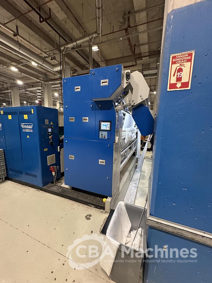 Used 2014 Ironing Line Gas Toto SONIC-ED4-35 + Lapauw 1 roll x 1600mm x 3300mm + Vega fold (1079-1080-1081)