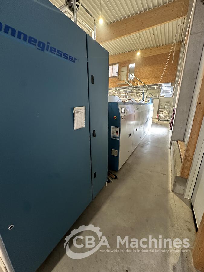 Used 2014 Kannegiesser 3x1200x3500 Ironing Line Steam 1-2-4 lanes