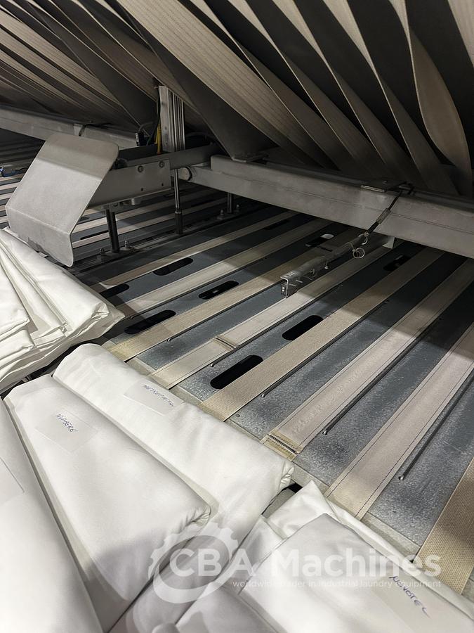 Used 2012 Ironing Line Gas Jensen/Lapauw Jenfeed Logic Plus + 2C1/1601/33G + Jenfold Classic (1076-1077-1078)