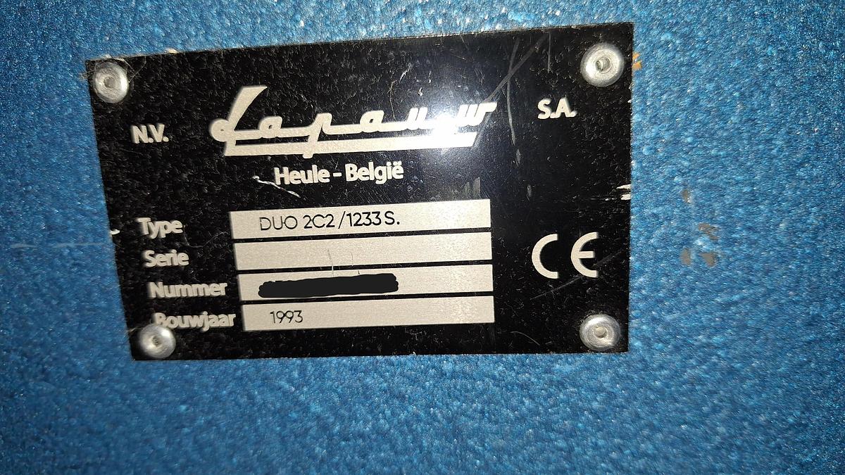 Used 1993 Ironer Lapauw DUO 2x1200x3300 Steam (914)