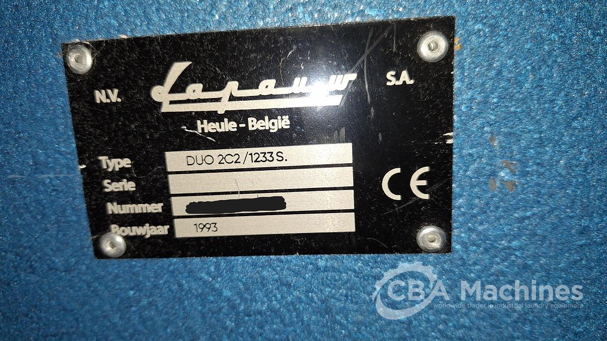 Used 1993 Ironer Lapauw DUO 2x1200x3300 Steam (914)