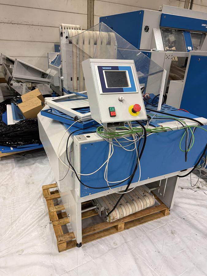 Used 2009 Ironing Line Lapauw 2x1200x3300 GAS + Jensen Classic + MFS Folder (905-906-907)