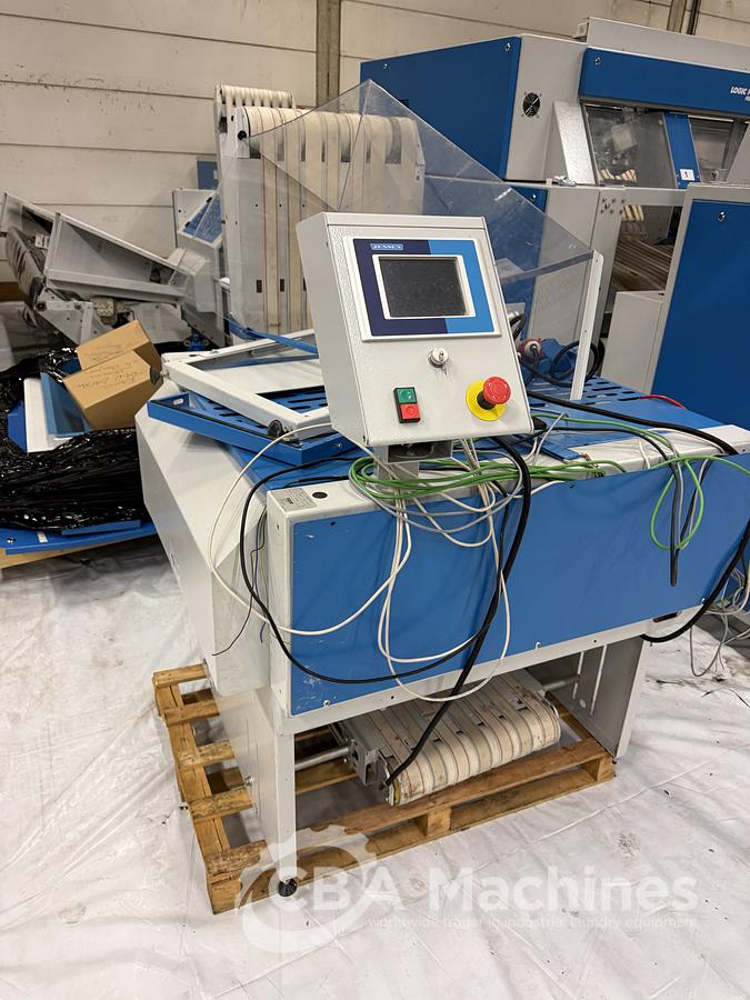 Used 2009 Ironing Line Lapauw 2x1200x3300 GAS + Jensen Classic + MFS Folder (905-906-907)