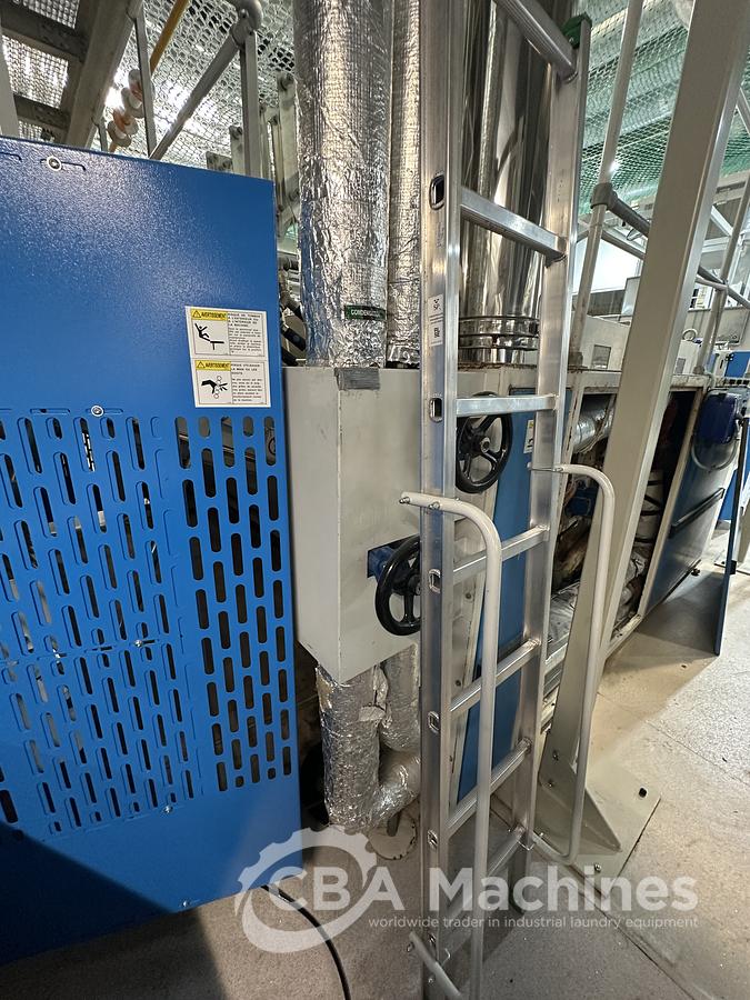 Used 2004 Jensen Ironing Line 4 lanes 2x1200x3300mm STEAM