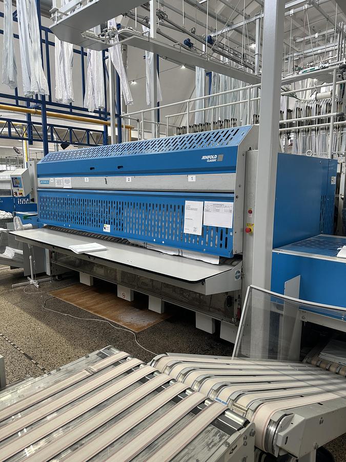 Used 2010 Jensen Ironing Line Logic Plus - Jenroll EXPG 2x1200x3500mm GAS - Classic Folder