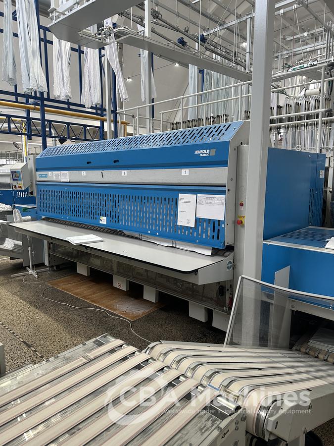Used 2010 Jensen Ironing Line Logic Plus - Jenroll EXPG 2x1200x3500mm GAS - Classic Folder