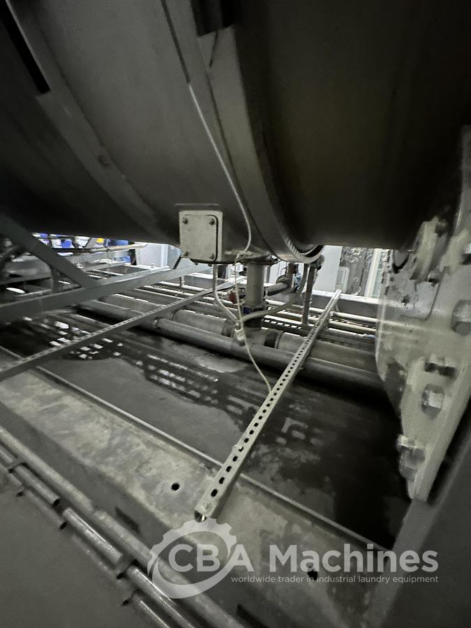 Used 2020 Kannegiesser Complete CBW Tunnel System PT 13x60 + Press PP10-60-40 + Shuttle + 3x DII-60 GAS + Step Conveyor + Lint Filter + Conveyors