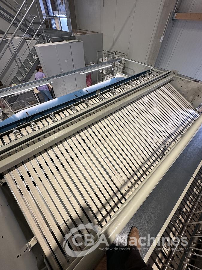 Used 2014 Kannegiesser 3x1200x3500 Ironing Line Steam 1-2-4 lanes